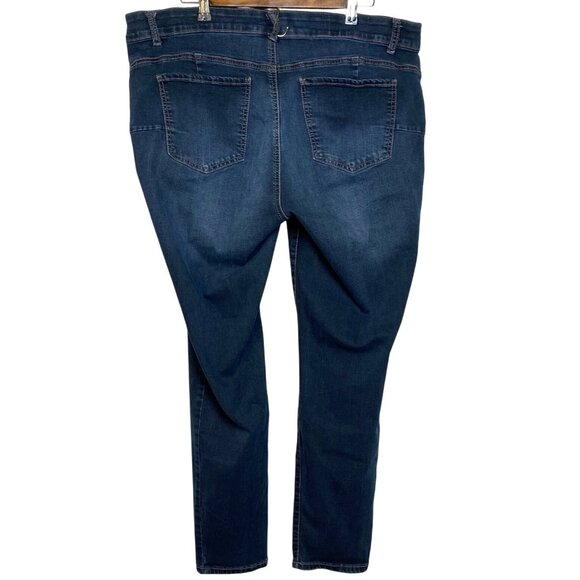 Earl Jeans Sexy Shaper Butt Lift Sculpt Plus Size Stretch Skinny Blue Jeans 20W - Picture 2 of 8